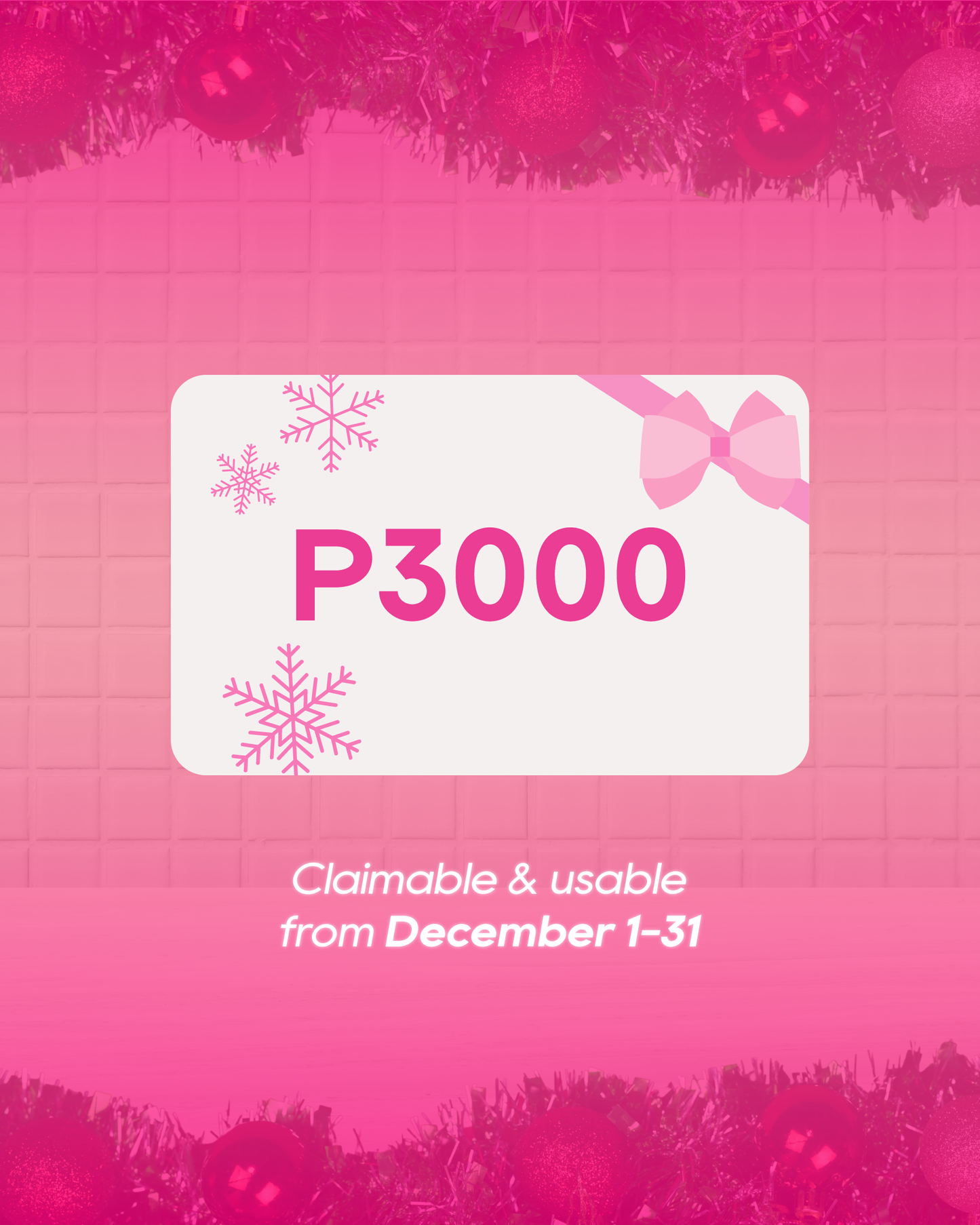 Php 3000 Mink Gift Card