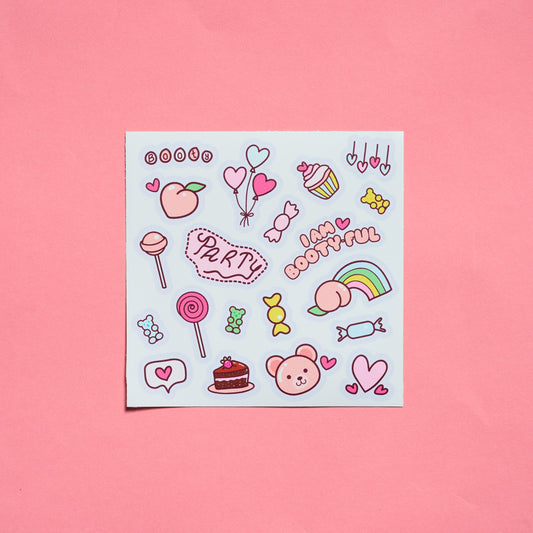 I am Bootyful Scrub Sticker Set!